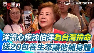 【#原音重現】洋流送上「20包養生茶」讓撲馬補身體！ 心疼沈伯洋「每天為台灣拚命」：有的人還不覺醒！｜三立新聞網 SETN.com