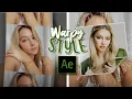 how to warpy editing style after effects