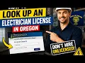 How to look up an electrician license in Oregon