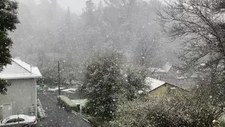 Snow In Downtown Sonora CA