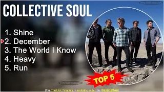 Collective Soul ~ TOP 5 GREATEST HITS ~ Shine, December, The World I Know, Heavy