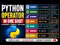 Python Operators Full Tutorial in One Shot Learn Basic Online