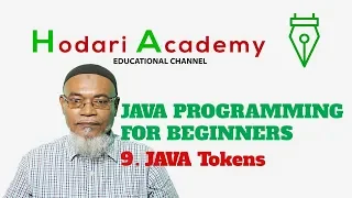 Java Programming for Beginners - 9 JAVA Tokens