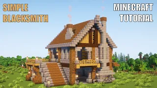 Minecraft How to Build Simple Blacksmith Tutorial