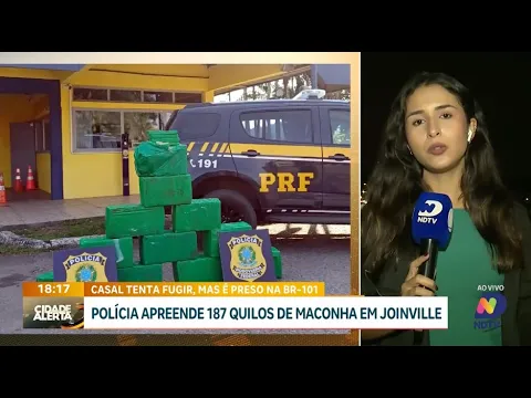 Polícia apreende 187 kg de maconha em Joinville após perseguição na BR-101
