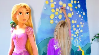 Tangled Bedroom Painting 💜☀️