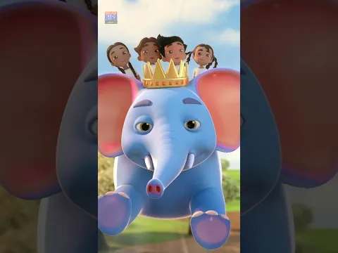 Hathi Raja, हत्ती राजा, Marathi Rhymes and Kids Songs #shorts #elephantcartoon #marathibalgeet #poem