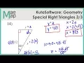 KutaSoftware Geometry - Special Right Triangles Part 3
