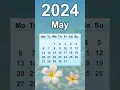 May 2024 Calendar
