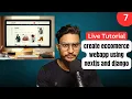 Build a Full-Stack Ecommerce Site with Next js Tailwind CSS Django Live Coding Tutorial