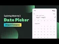Date Picker Jetpack Compose Material Design 3 Components Android Kotlin