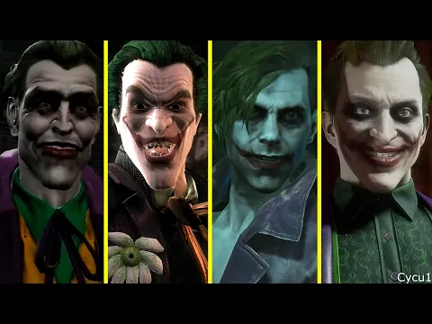 Mortal Kombat 11 vs INJUSTICE vs INJUSTICE 2 vs MKvsDCU - Joker Character Model Comparison