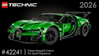 LEGO Technic - Green Bugatti Chiron Pur Sport Hypercar 42241