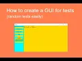 How to make random tests with tkinter part 1