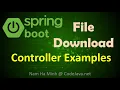 Spring Boot File Download Controller Examples
