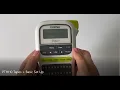 Basic Set Up of Brother PT-H110 P-touch Label Maker Tape Sizes Languages unit of measure and more