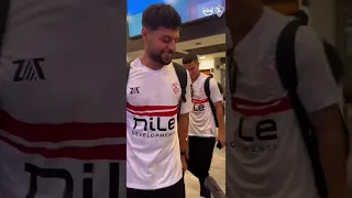 احتفال دونجا وشيكا بعد الفوز على الاهلي الأهلي والزمالك في نهائي كأس السوبر الأفريقي الزمالك 