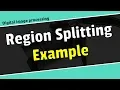 Region splitting in digital image processing in bangla image processing bangla tutorial