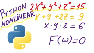 Solve Nonlinear Equations in Python by Using Fsolve - Without Jacobian Matrix