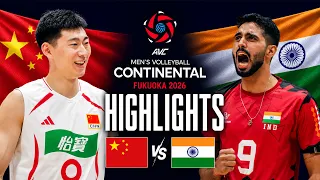 China 🇨🇳 vs India 🇮🇳 | Highlights | AVC Men's Continental Championship 2026