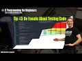 C Programming For Beginners Tip Unit Test To Ensure Consistency