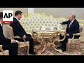 Putin and China's Xi Jinping have tea together in Russia