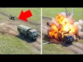 Lagu Oekraïense drone verwoest enorm Russisch konvooi met precieze treffers