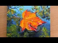 Maple Leaf Acrylic Painting Acrylic Tutorial For Beginners Acrylic Canvas Painting Easy Art