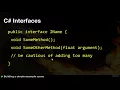 052 Using Interfaces In C