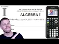 Algebra 1 Regents - August 2023 questions 1