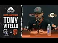 Tony Vitello explains Logan Webb s early exit from Giants win vs Rockies NBC Sports Bay Area