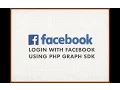 Login with Facebook using PHP Graph SDK