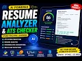 Smart Resume Analyzer using Machine Learning Python NLP Mini Projectresume analyzer