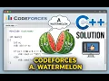 Codeforces 4A Watermelon C Solution in Code Blocks