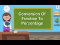 Conversion of Fraction to Percentage Mathematics Grade 5 Periwinkle