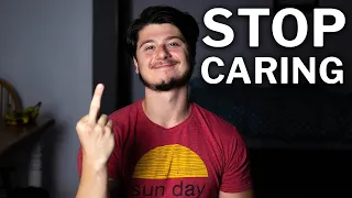 why you care so much and how to stop