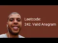 Leetcode 242 Valid Anagram Javascript Solution