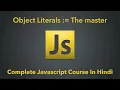 Object Literals In Javascript Complete Javascript Course In Hindi