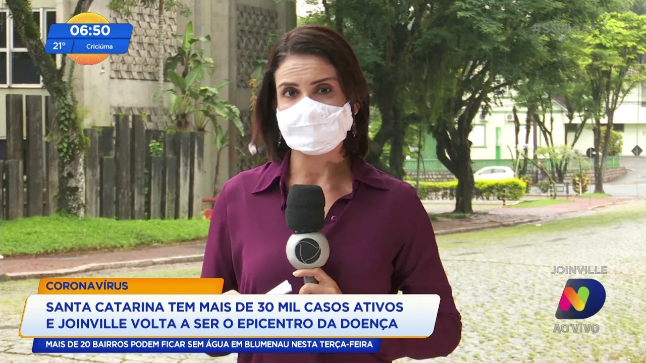 Covid-19: Joinville volta a ser o epicentro da doença no Estado