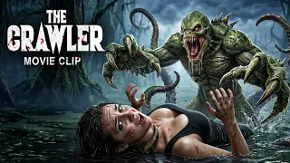 THE CRAWLER - Hollywood Horror Action Scenes | Hollywood Movie Hindi Dubbed | Sci-Fi Movie Clip