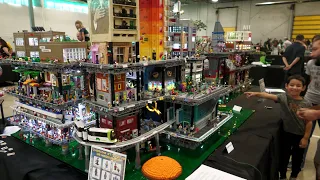 Huge LEGO NeoSheaga Cyberpunk City at Le Sommet de la Brique 2025