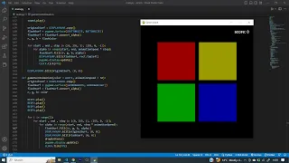 Coding Simon Game pygame python