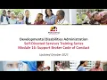 Module 16 Support Broker Code of Conduct