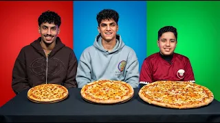 تحدي  الاطباق  صغير وسط كبير      مع ياسر وعبدالله حسين دندنها