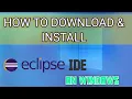 How to ECLIPSE IDE on Windows 2020 java Hindi
