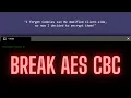 AES CBC bit flipping attack