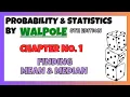 Walpole 8th Edition Problem 1 4 Full Solution Dot Plot Mean Median Strength of Material