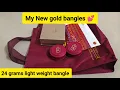 Lagu 💕my new gold bangles|gold bangles bought at GRT|grt pon Pongal offers|grt gold bangles