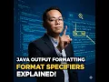 How to Use printf in Java Format Specifiers Tutorial
