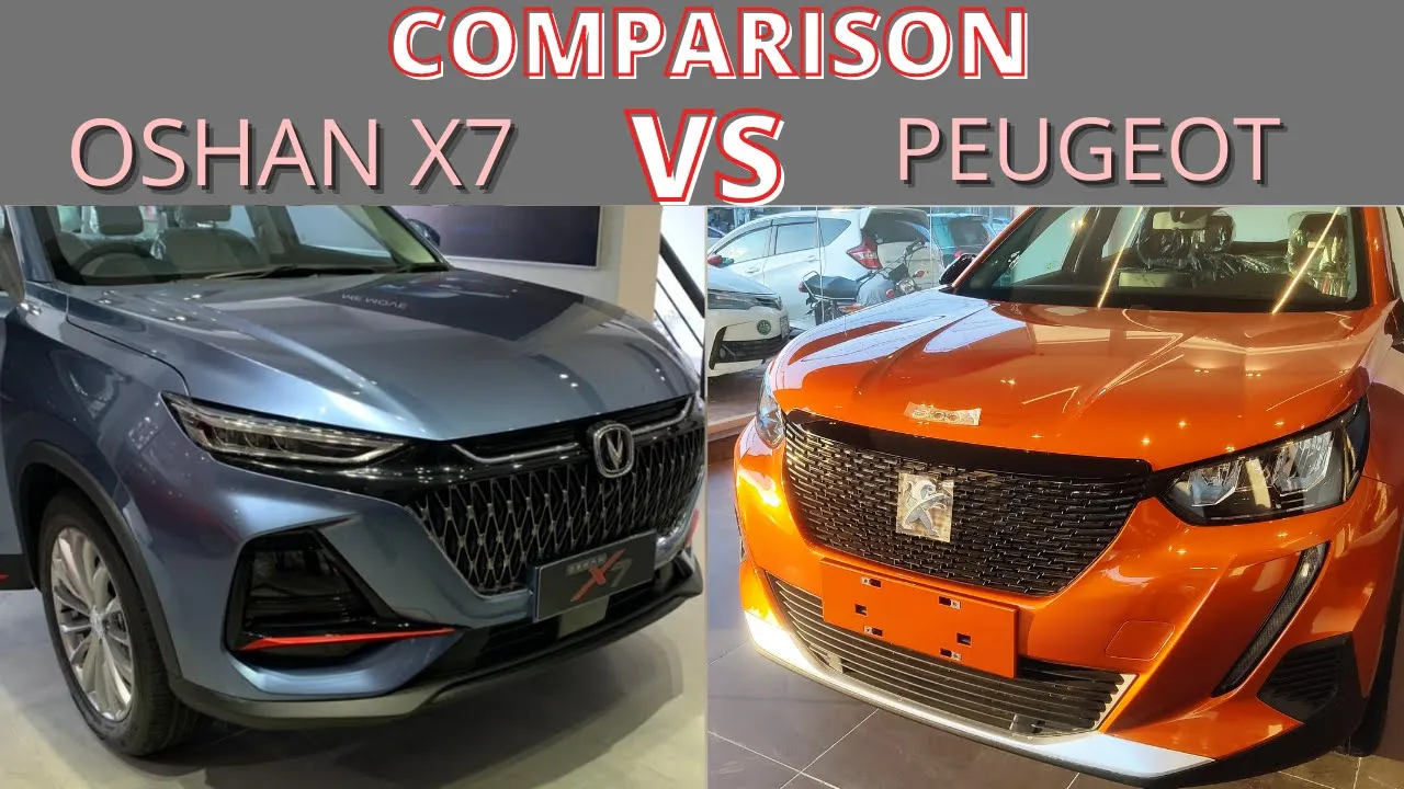 Changan oshan x7 Future sense vs Peugeot 2008 Allure | Comparison and Differences